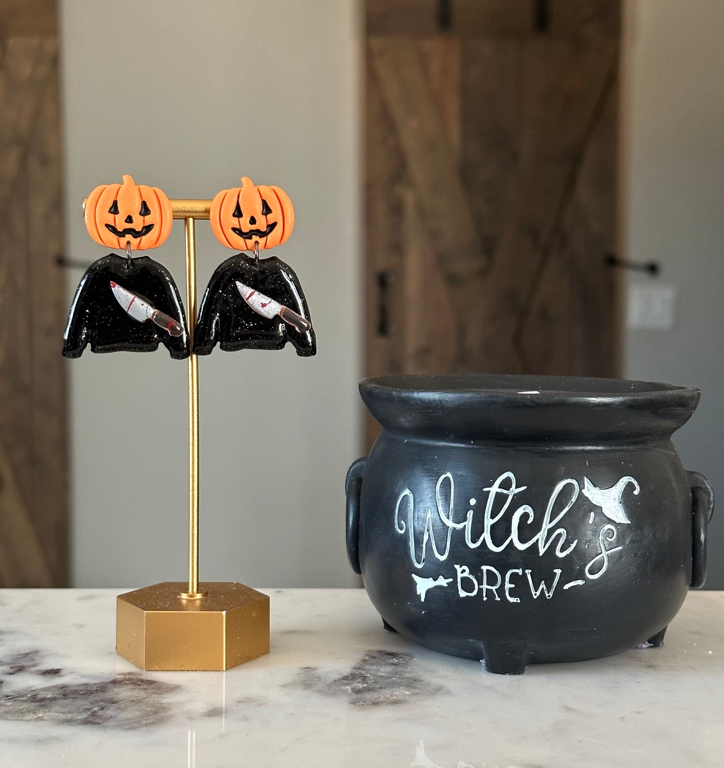 Pumpkin Head Dangles