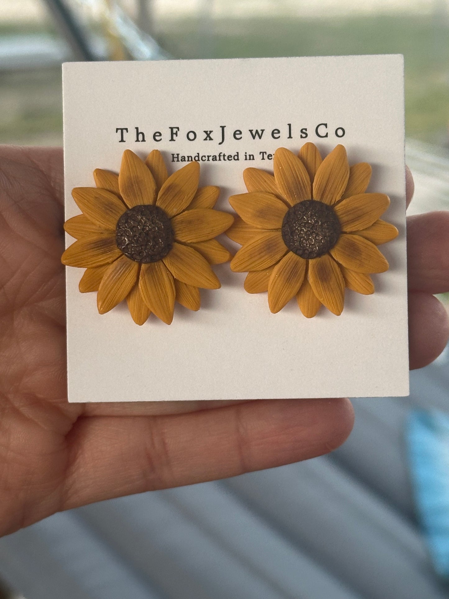 Sunflower Statement Studs