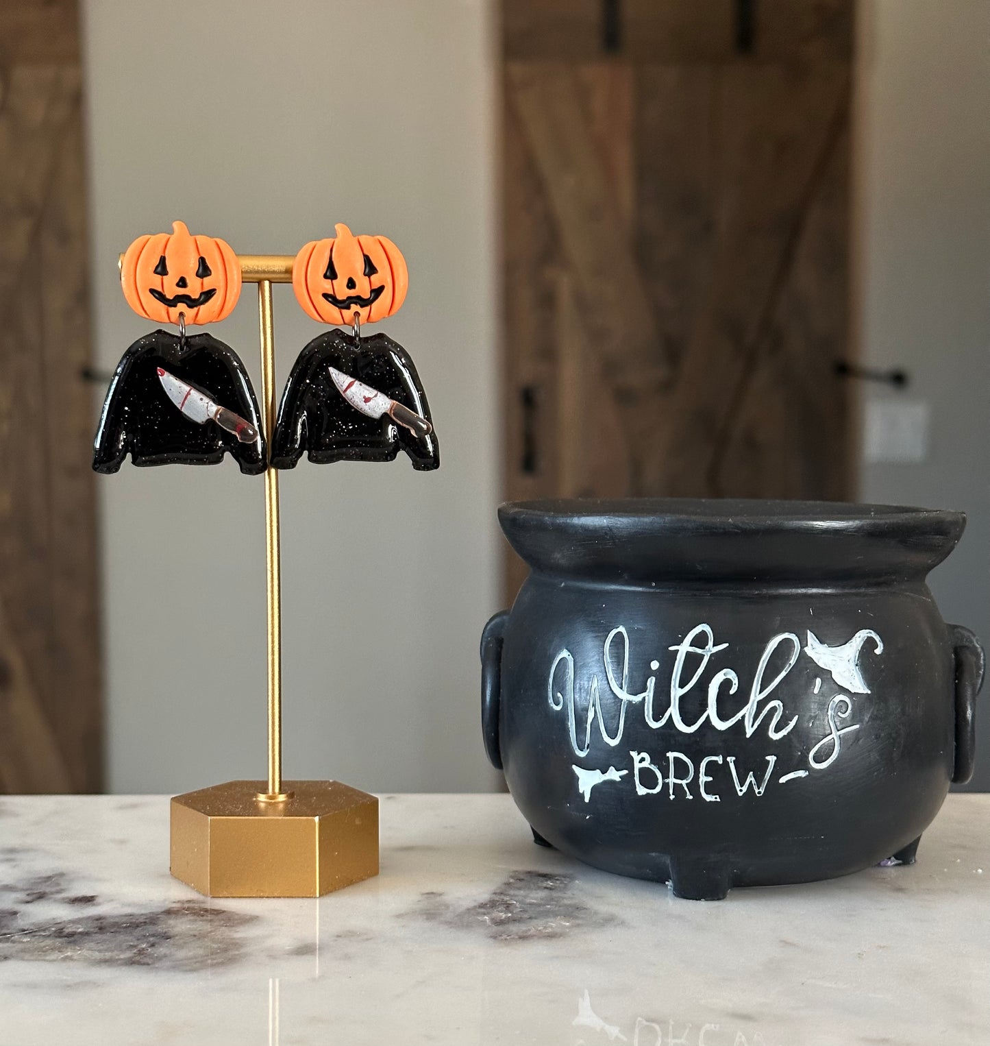 Pumpkin Head Dangles