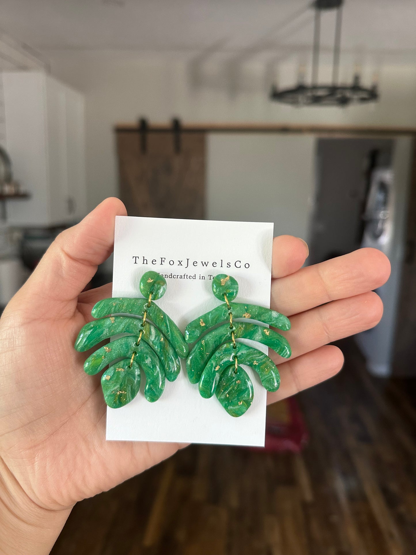 Green Leaf Dangles