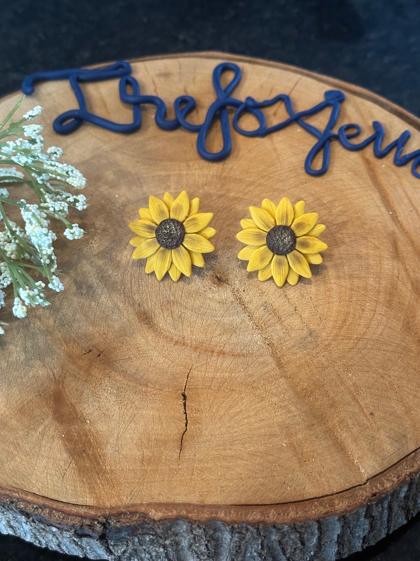 Sunflower Statement Studs