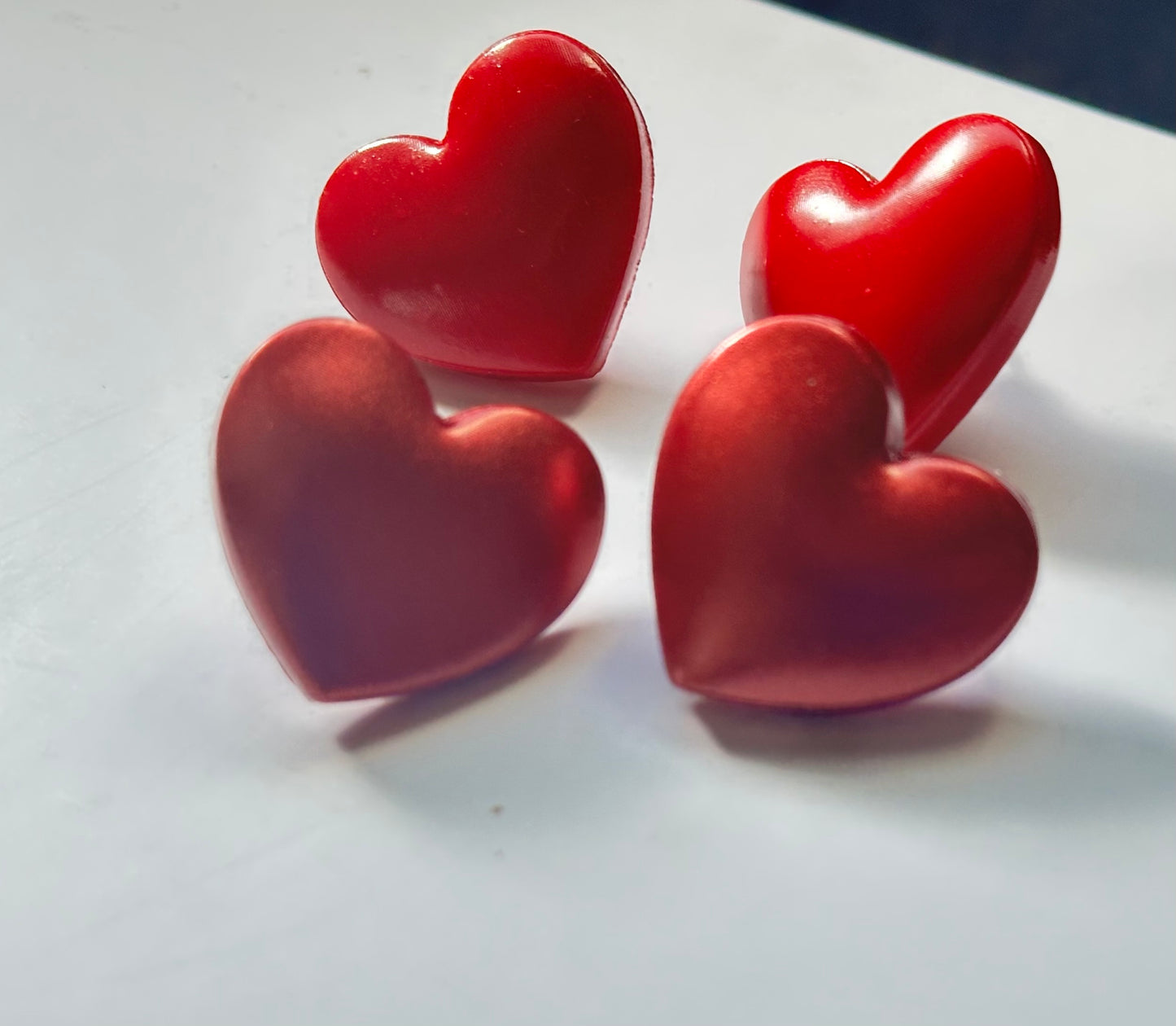 Oversized Puffy Heart Studs