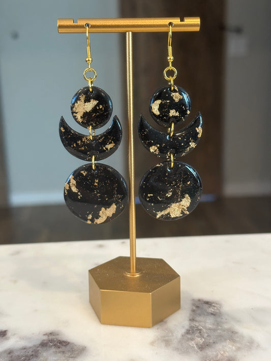 Moon phase- Black & Gold