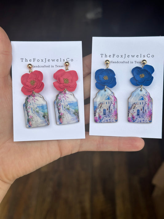 Santorini Island Earrings
