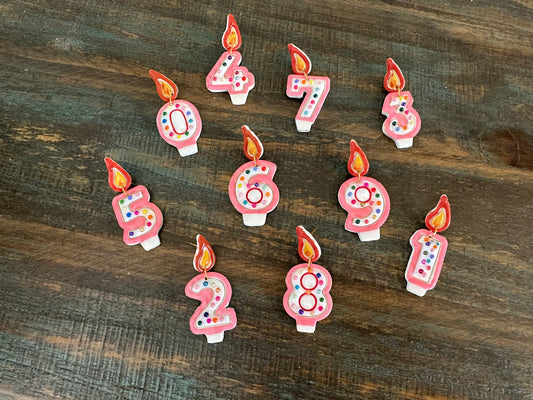 Birthday Candle Earrings