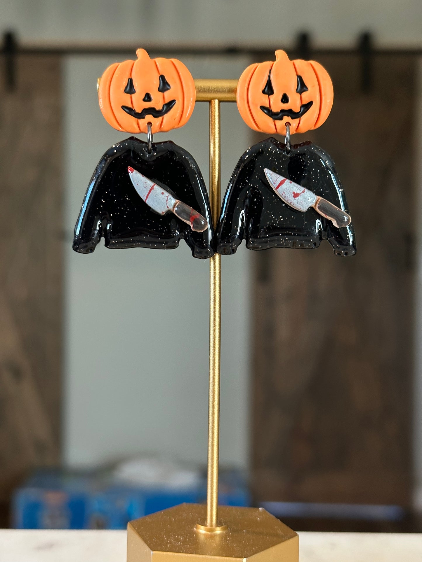 Pumpkin Head Dangles