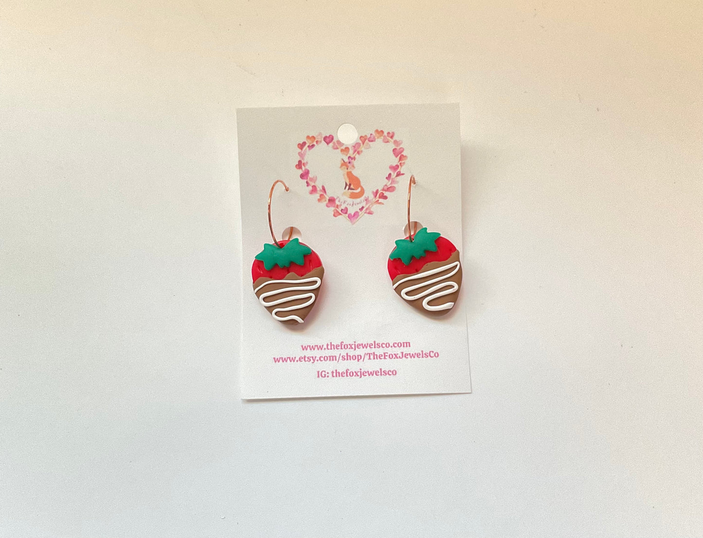 Chocolate Covered Strawberry Hoops