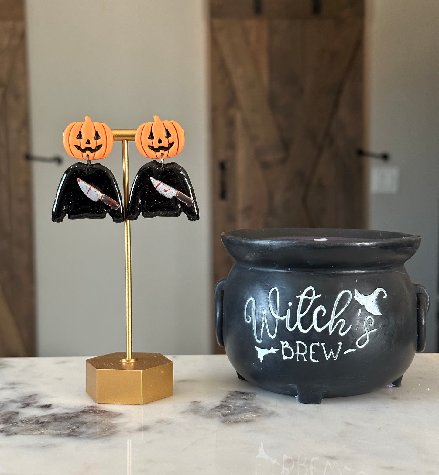 Pumpkin Head Dangles