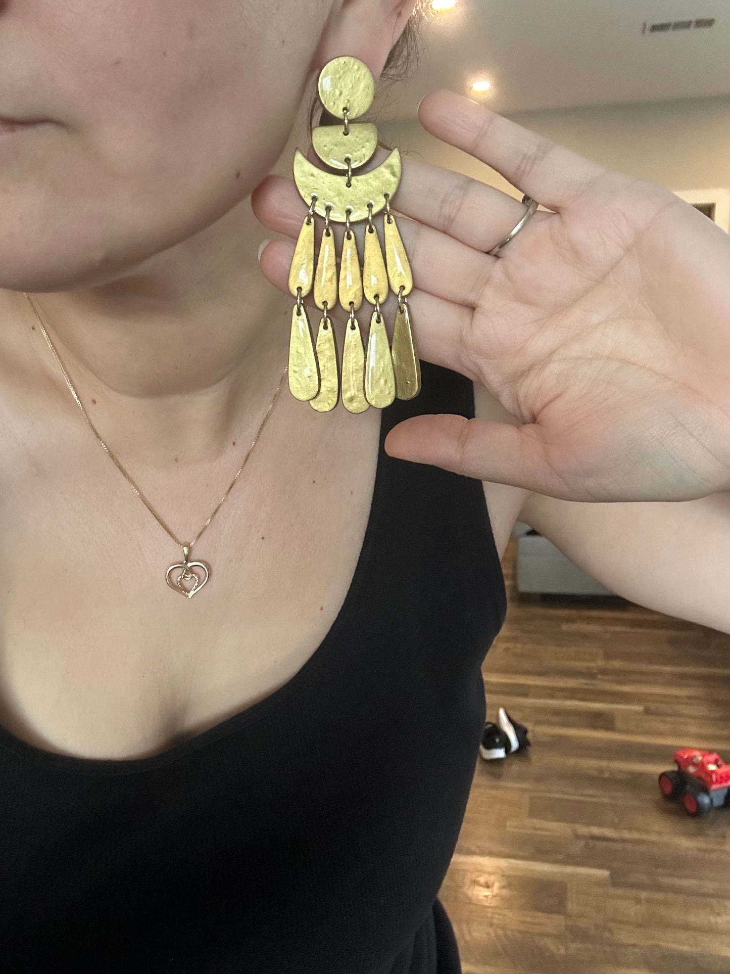 Gold Chandelier Earrings