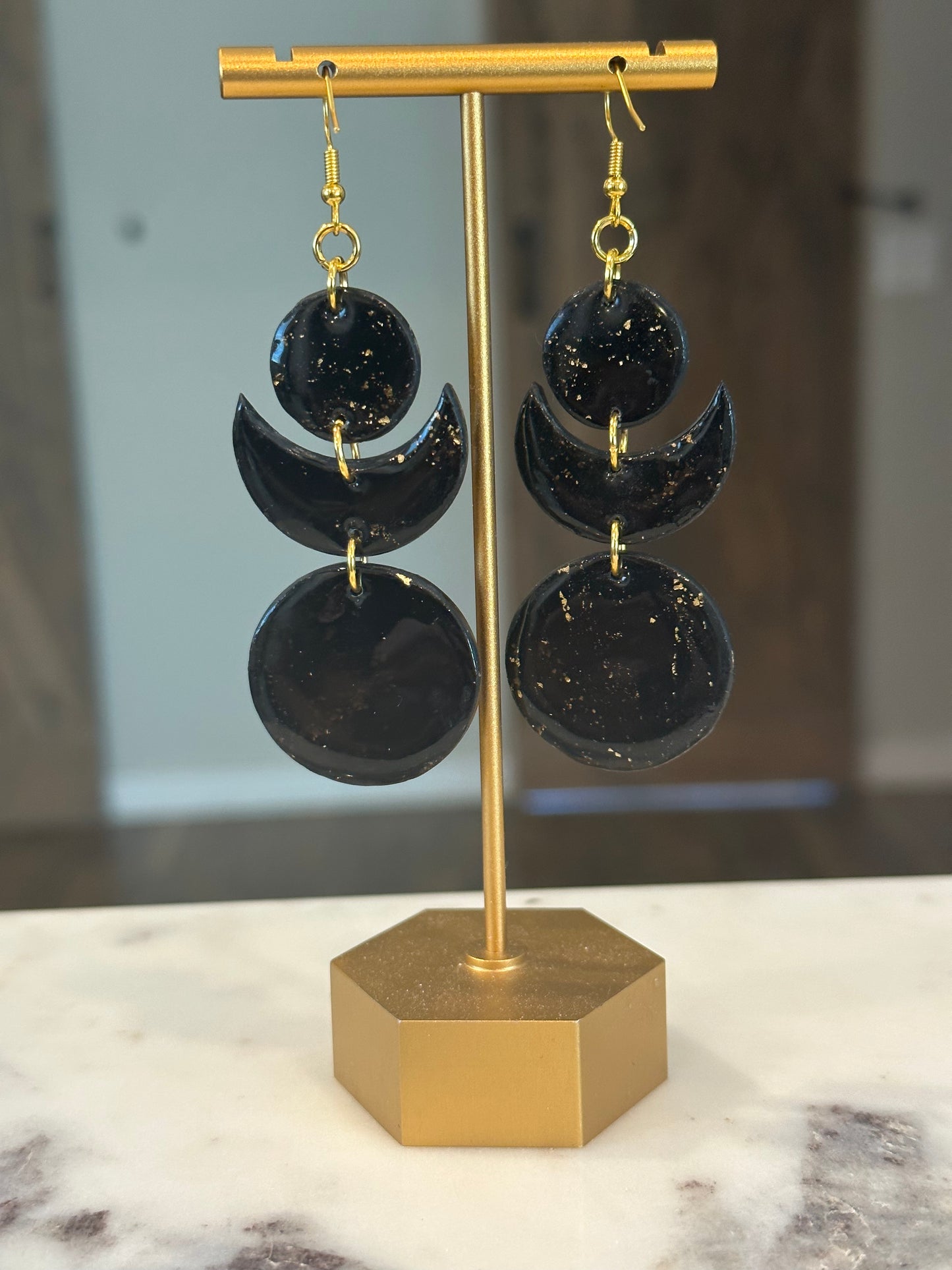 Moon phase- Black & Gold