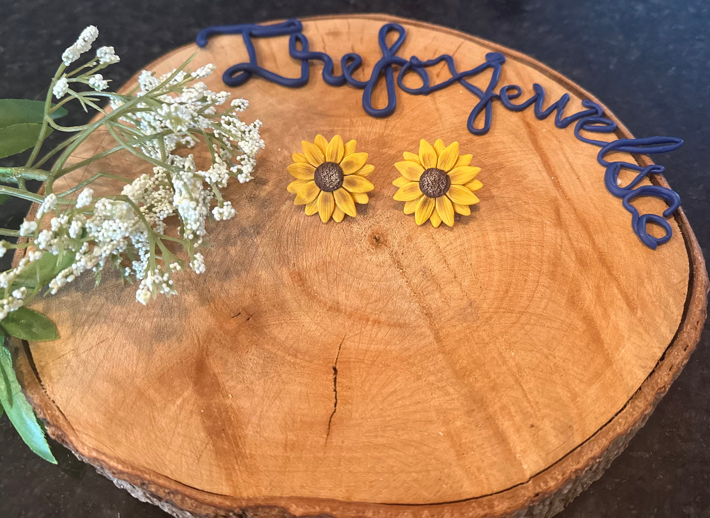 Sunflower Statement Studs