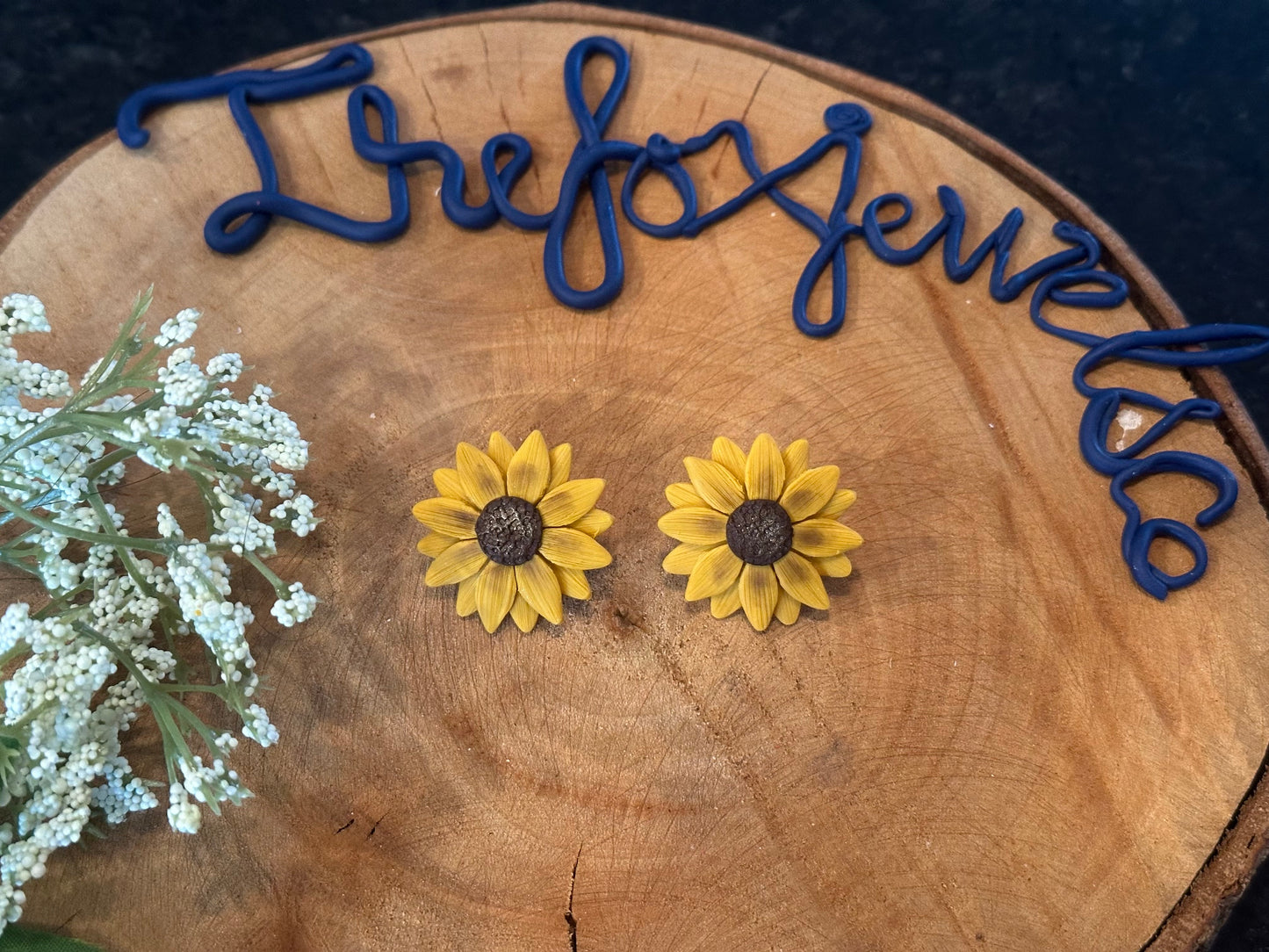 Sunflower Statement Studs