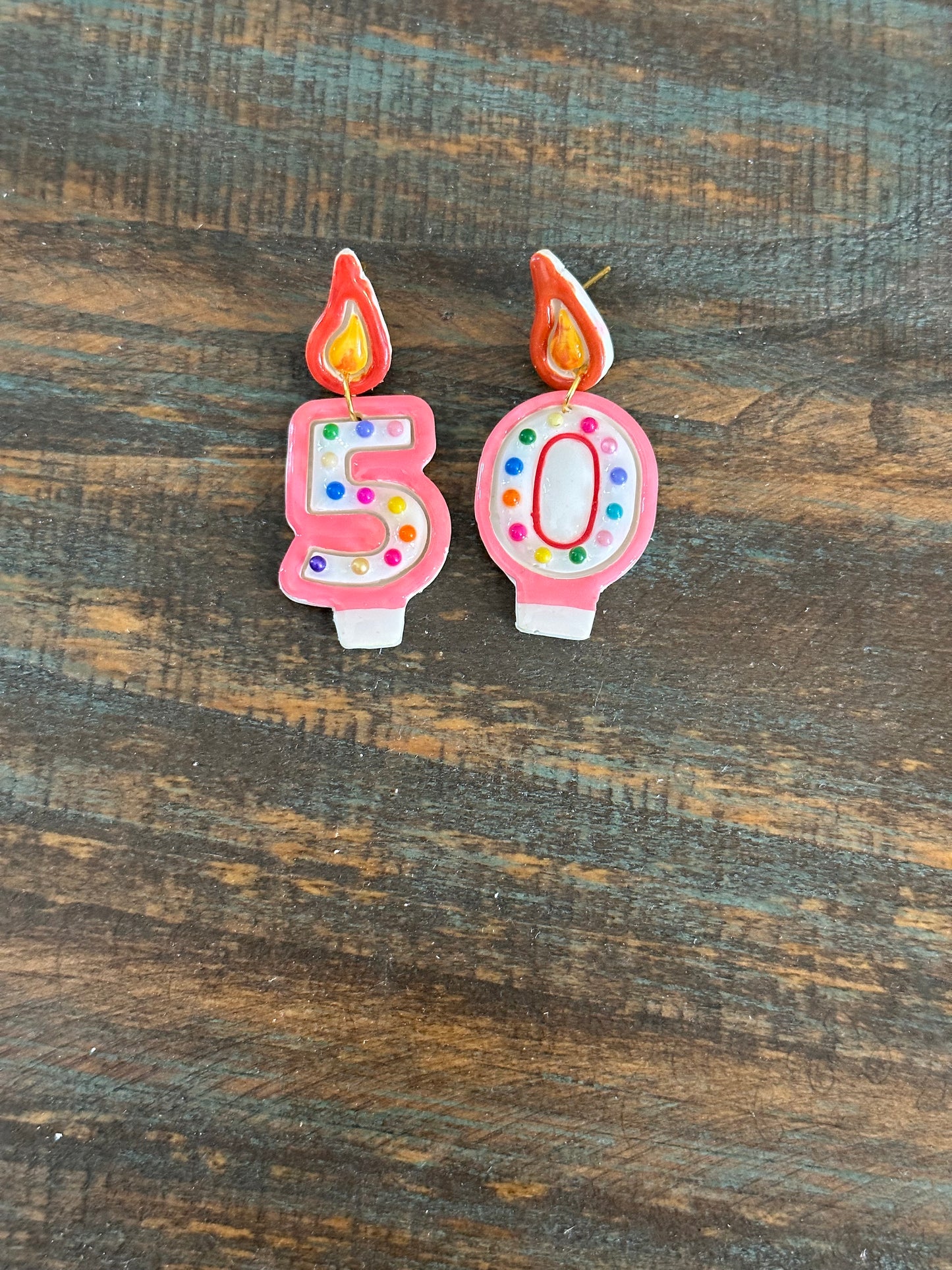 Birthday Candle Earrings