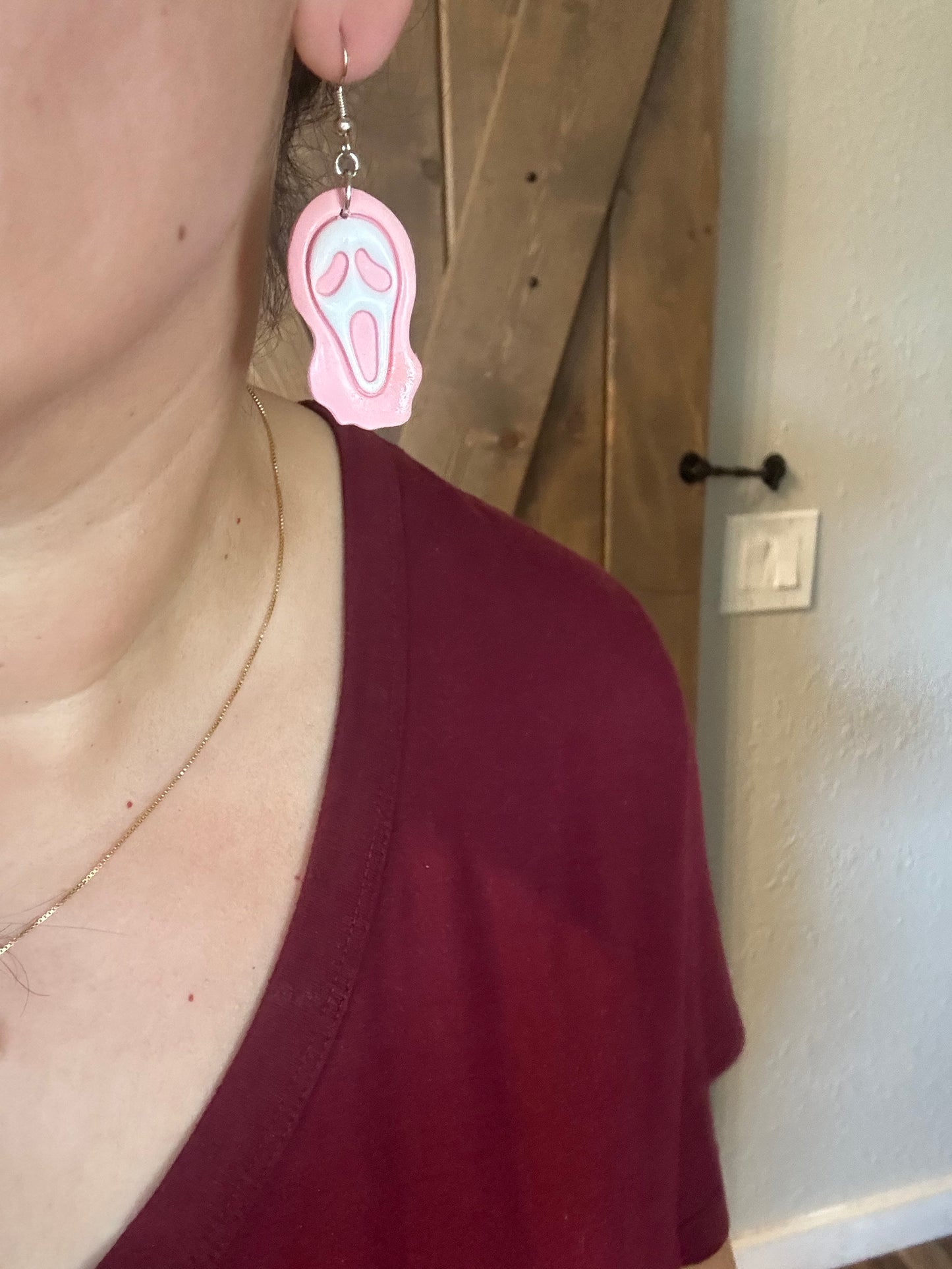 Pink Ghost Face