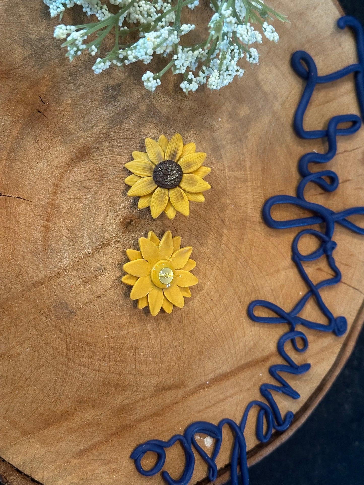 Sunflower Statement Studs
