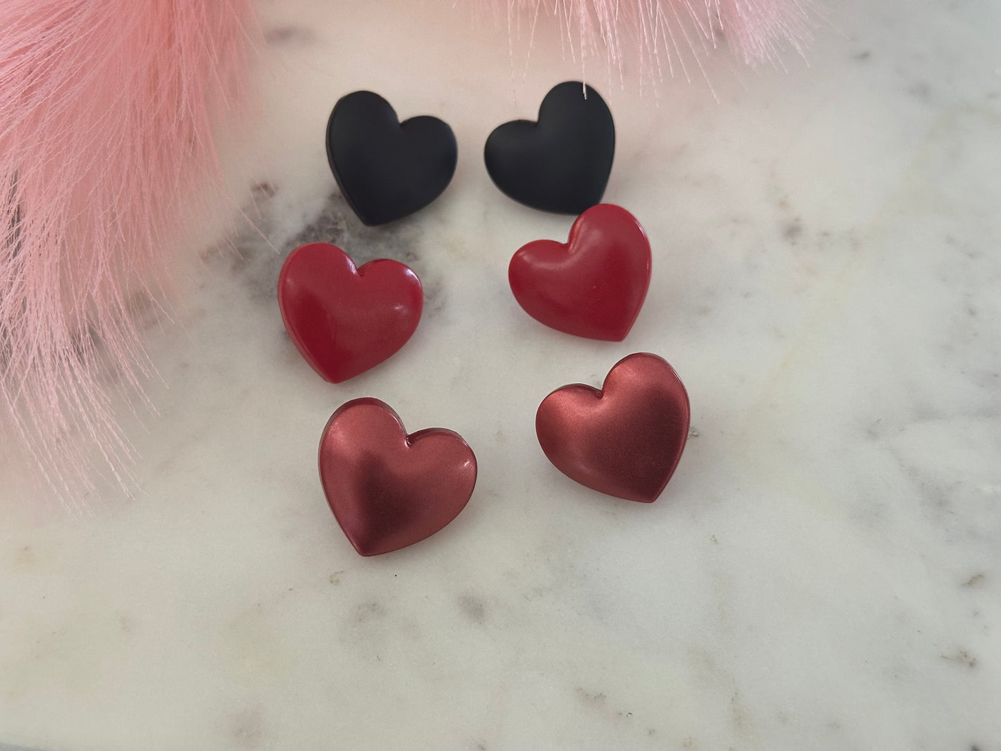 Oversized Puffy Heart Studs