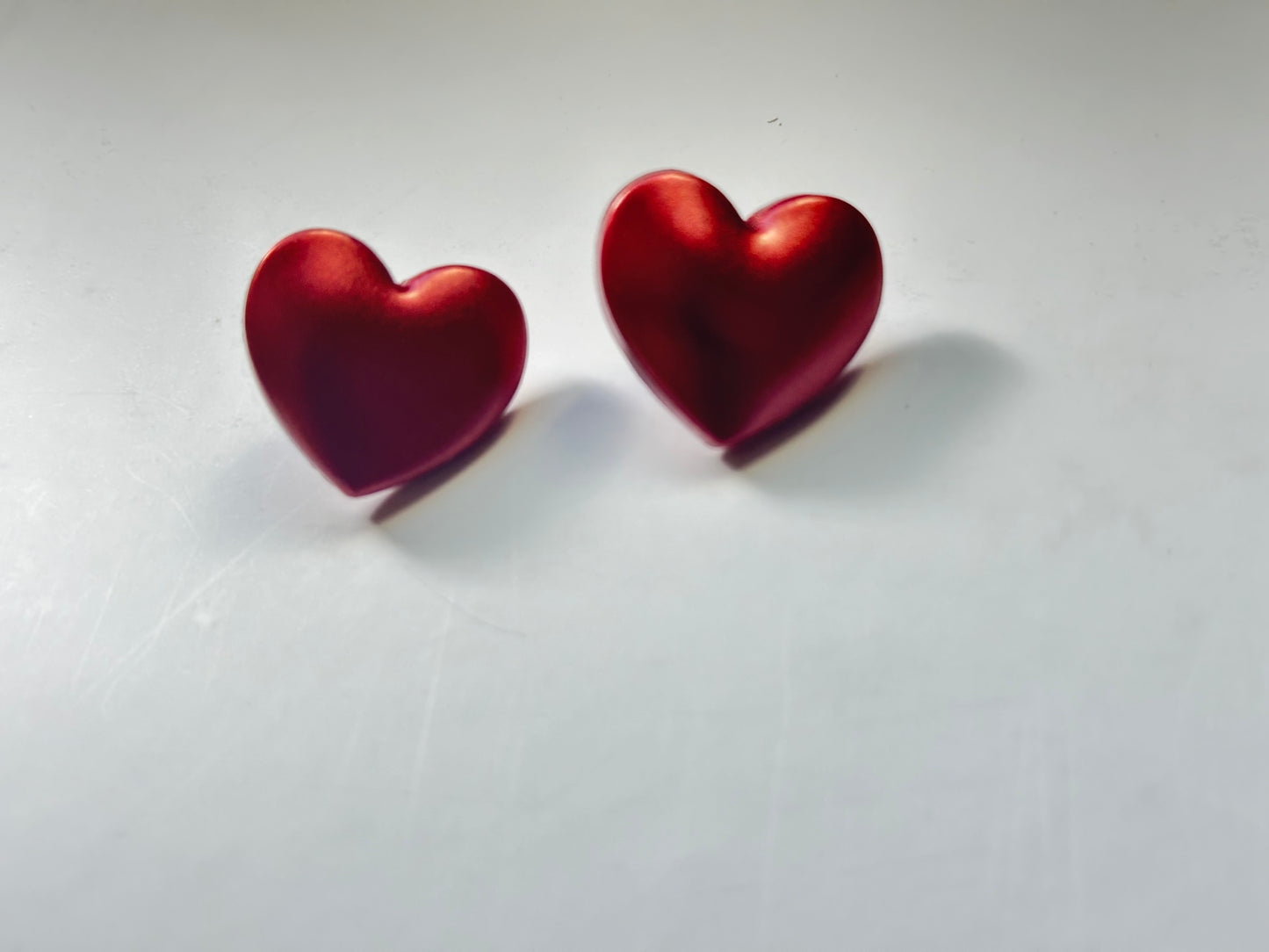 Oversized Puffy Heart Studs