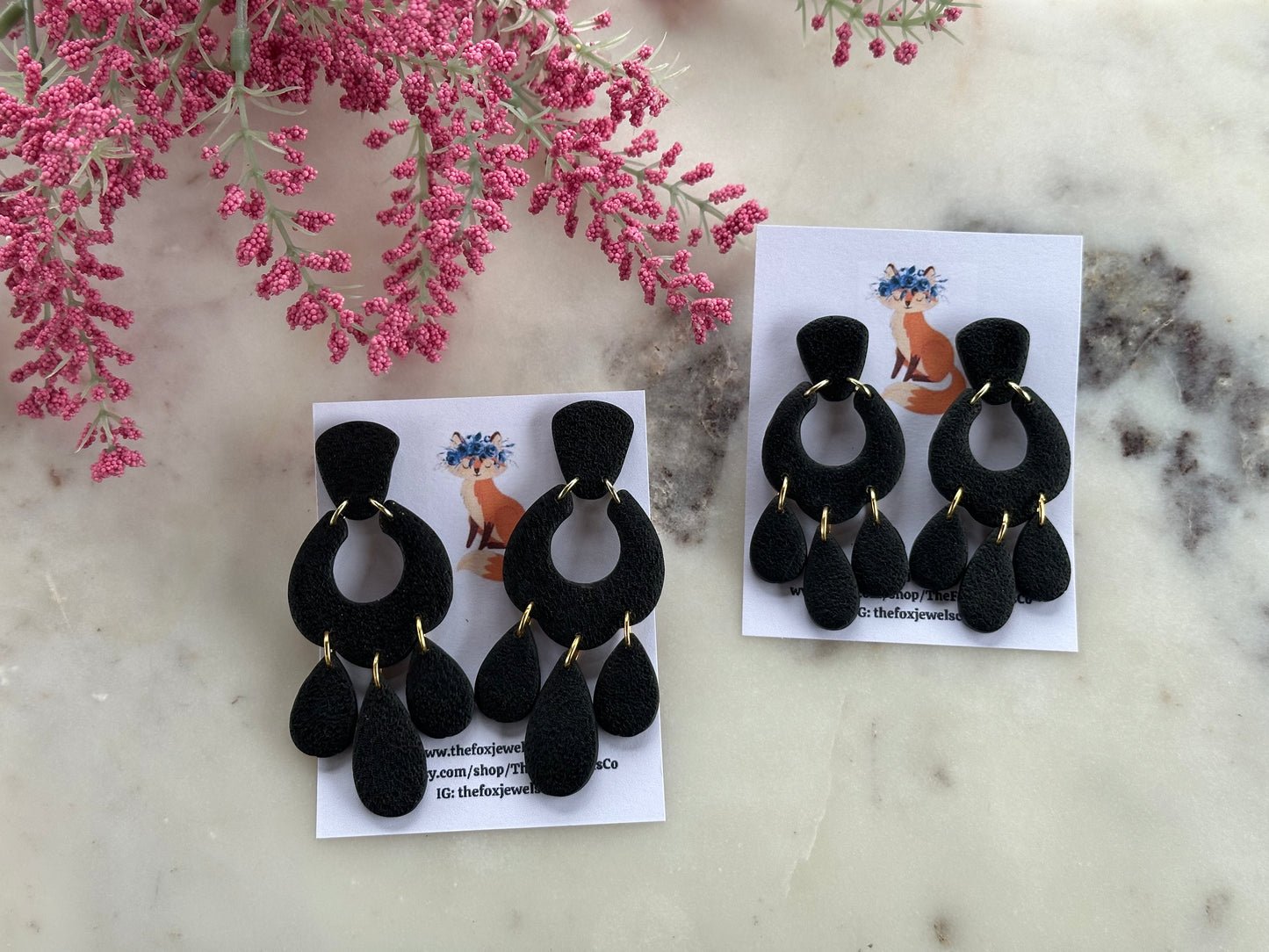 Black Moroccan Dangles