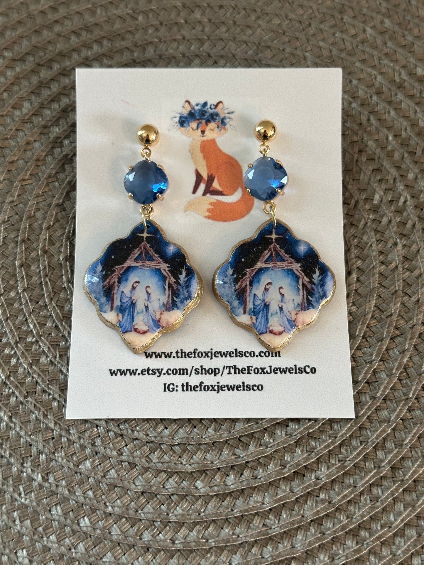 Christmas Nativity Earrings