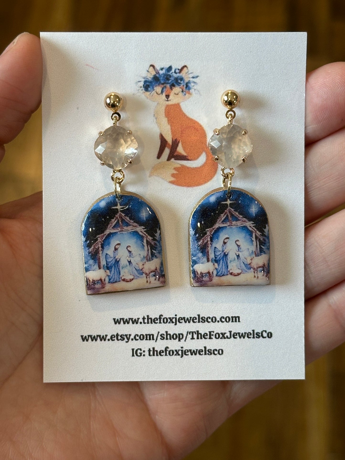 Christmas Nativity Earrings