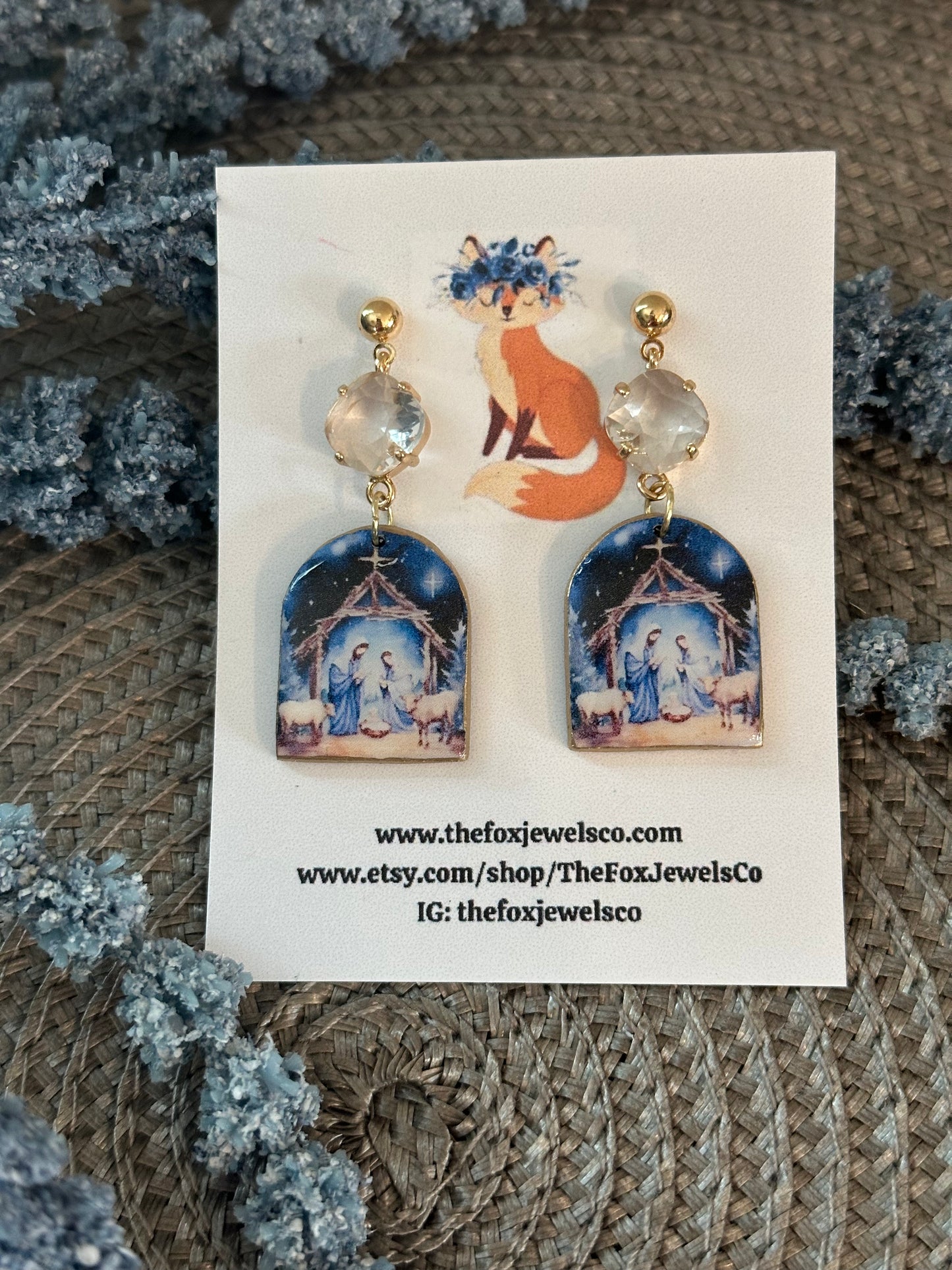 Christmas Nativity Earrings
