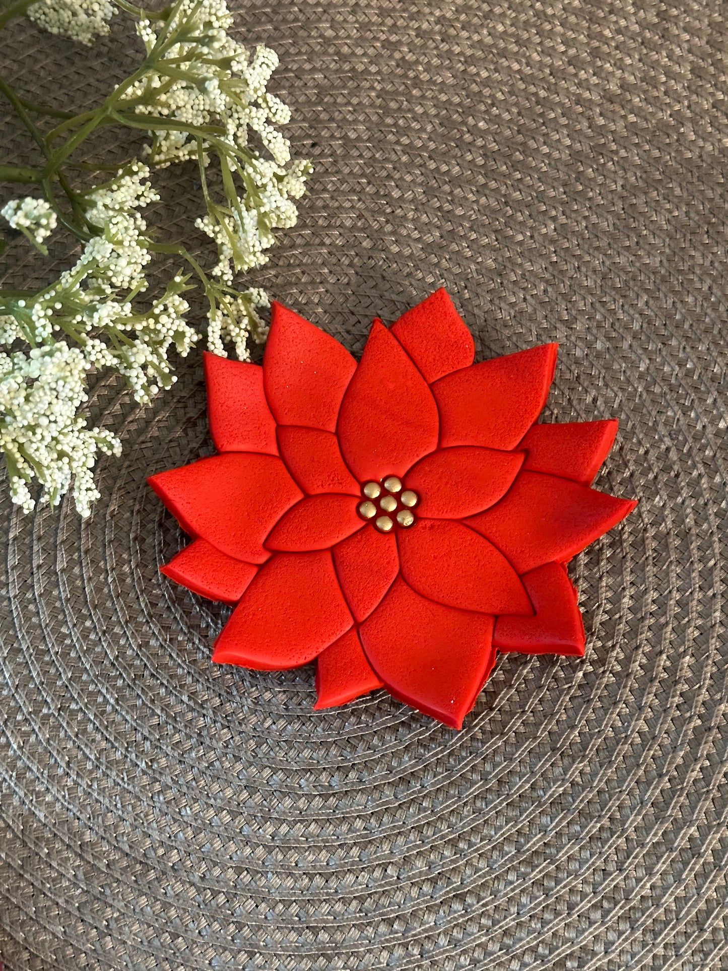 Poinsettia Jewelry Dish