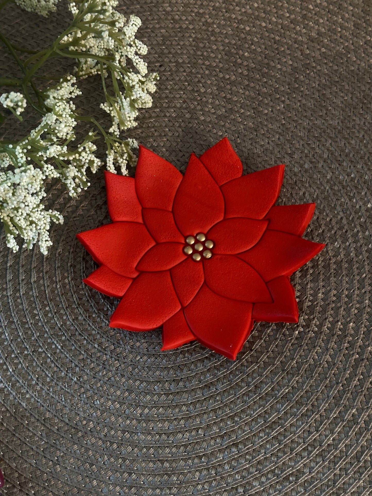 Poinsettia Jewelry Dish