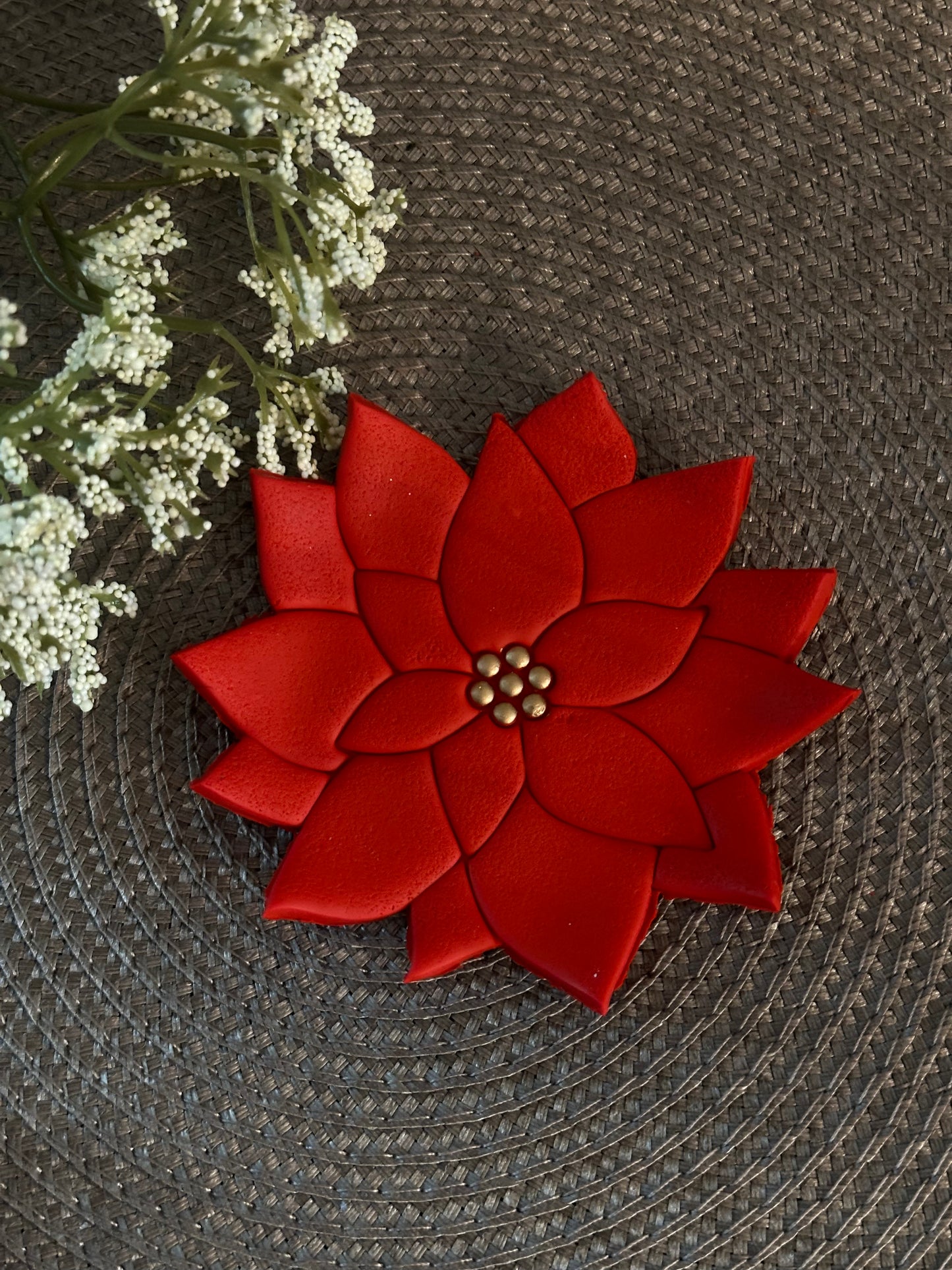 Poinsettia Jewelry Dish