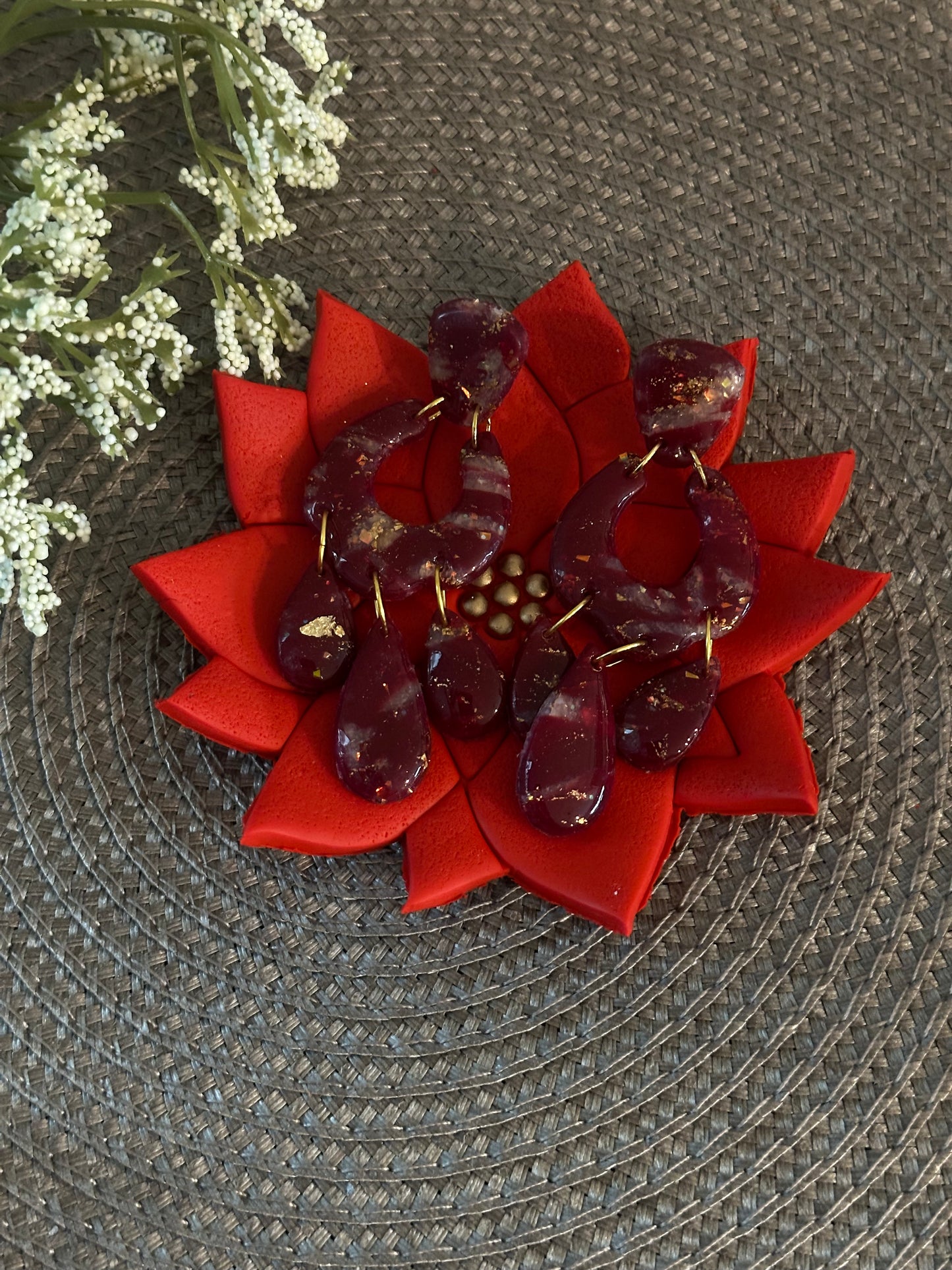 Poinsettia Jewelry Dish