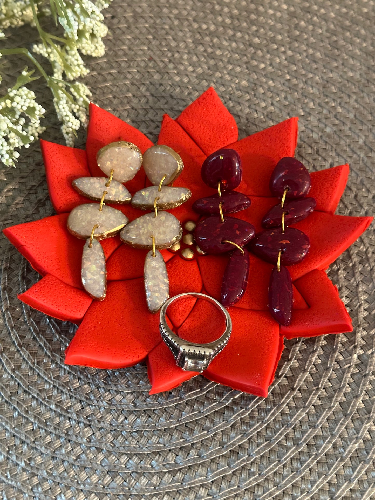 Poinsettia Jewelry Dish