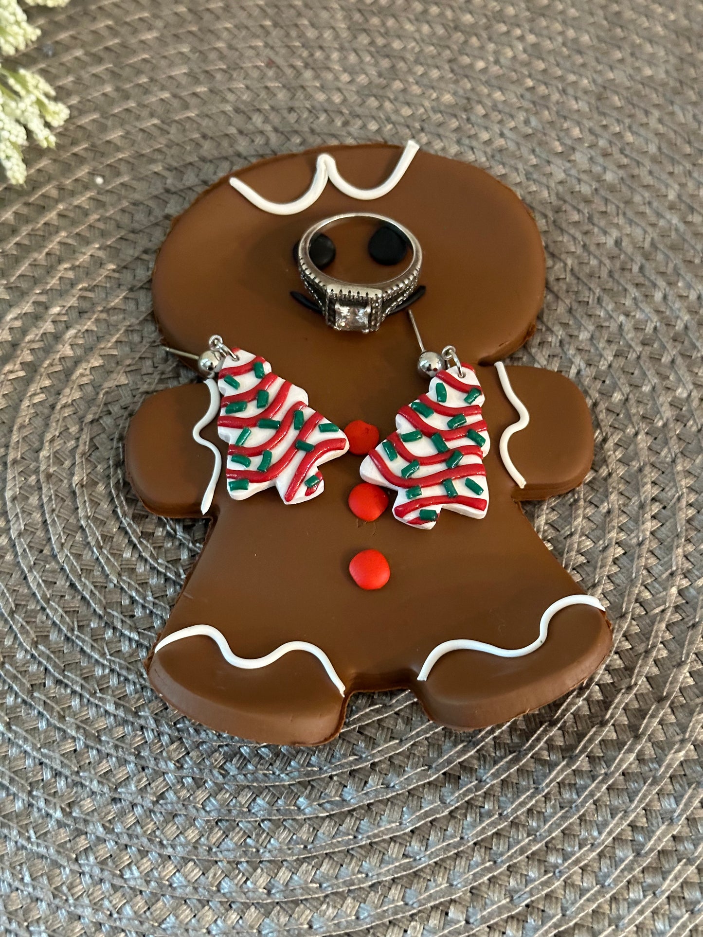 Gingerbread Man Jewelry Dish