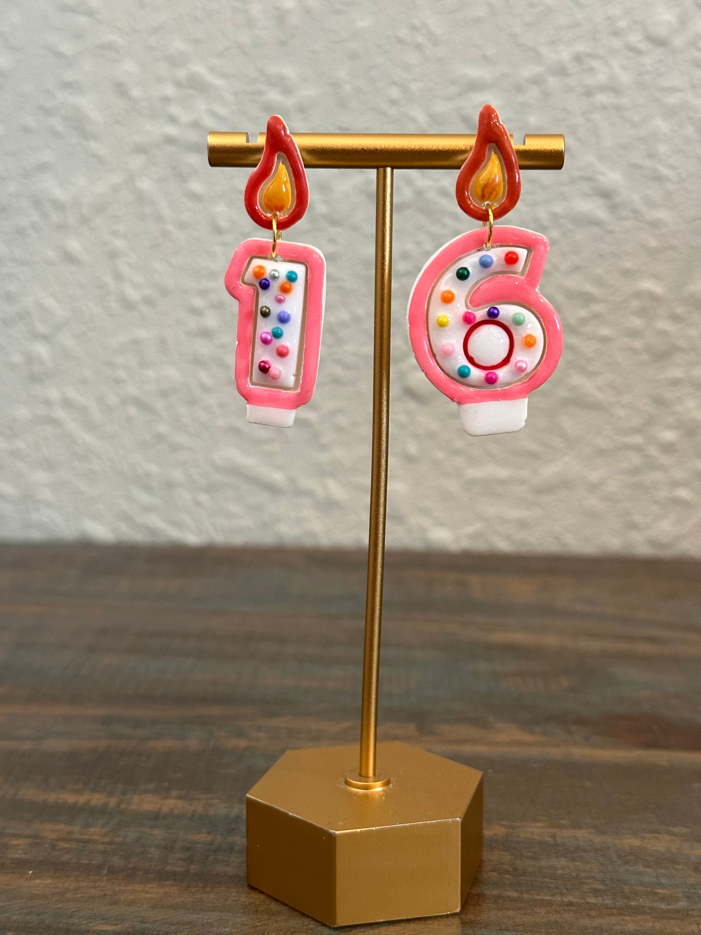 Birthday Candle Earrings