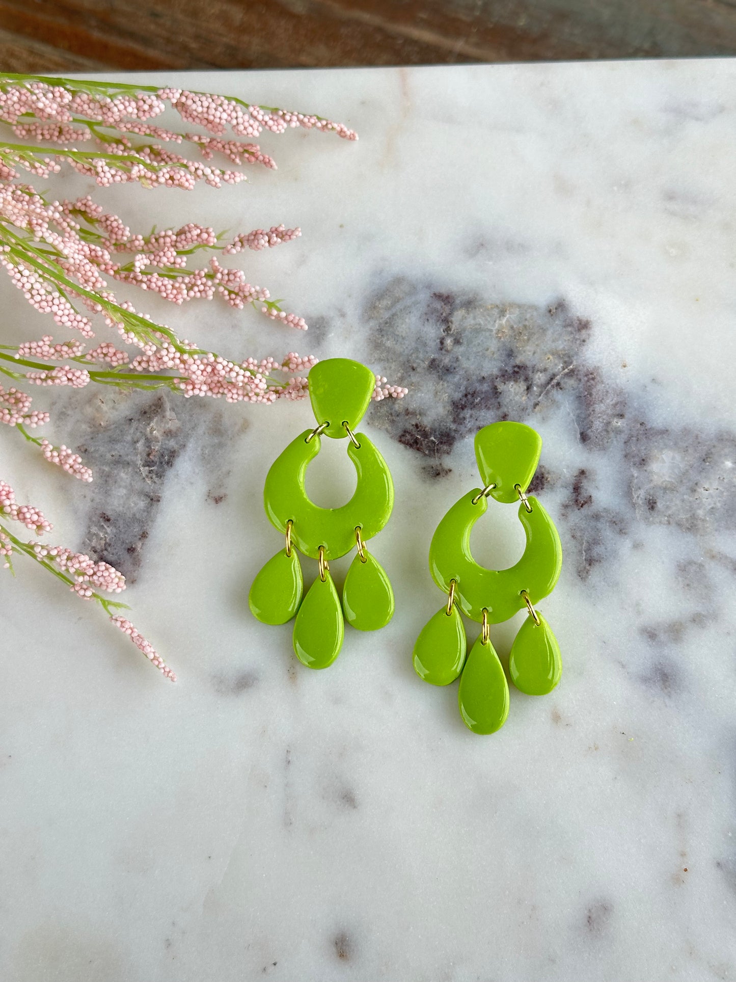 Green earrings, Lime green earrings, Olive green earrings, earrings dangle, boho style, Moroccan Style, oversized earrings, fun earrings, summer earrings, wedding or special events jewelry