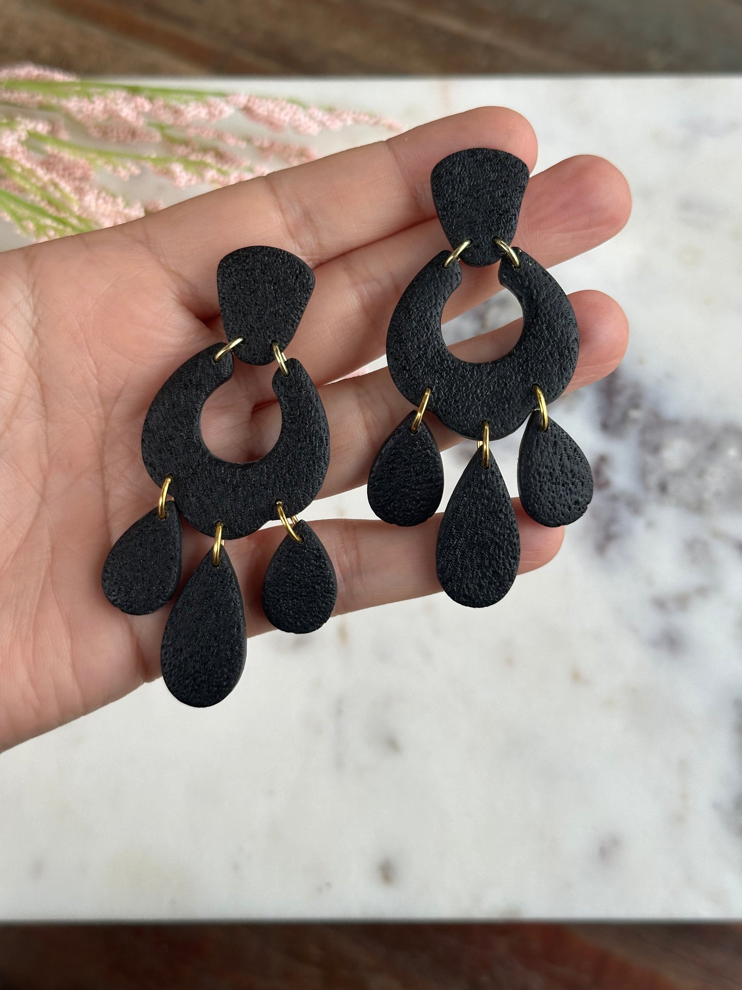 Black Moroccan Dangles