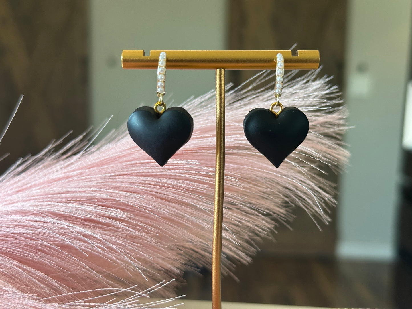 Small Puffy Heart Dangles
