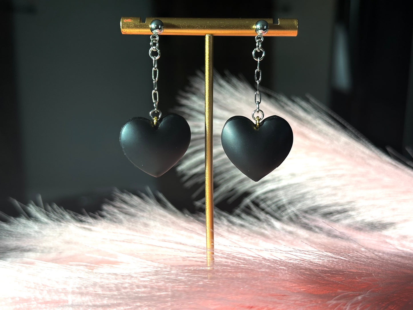 Black Heart Dangles