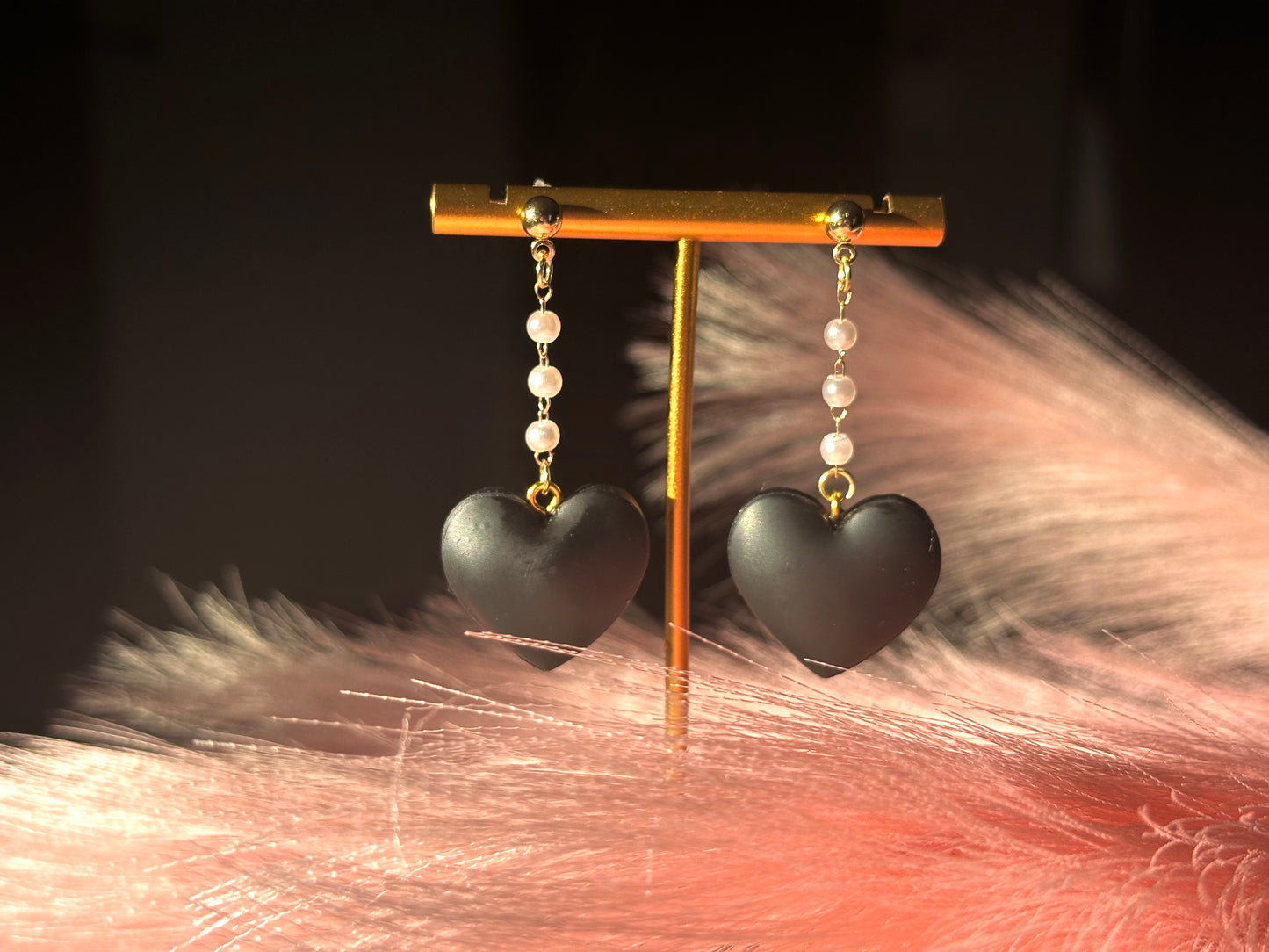 Black Heart Dangles