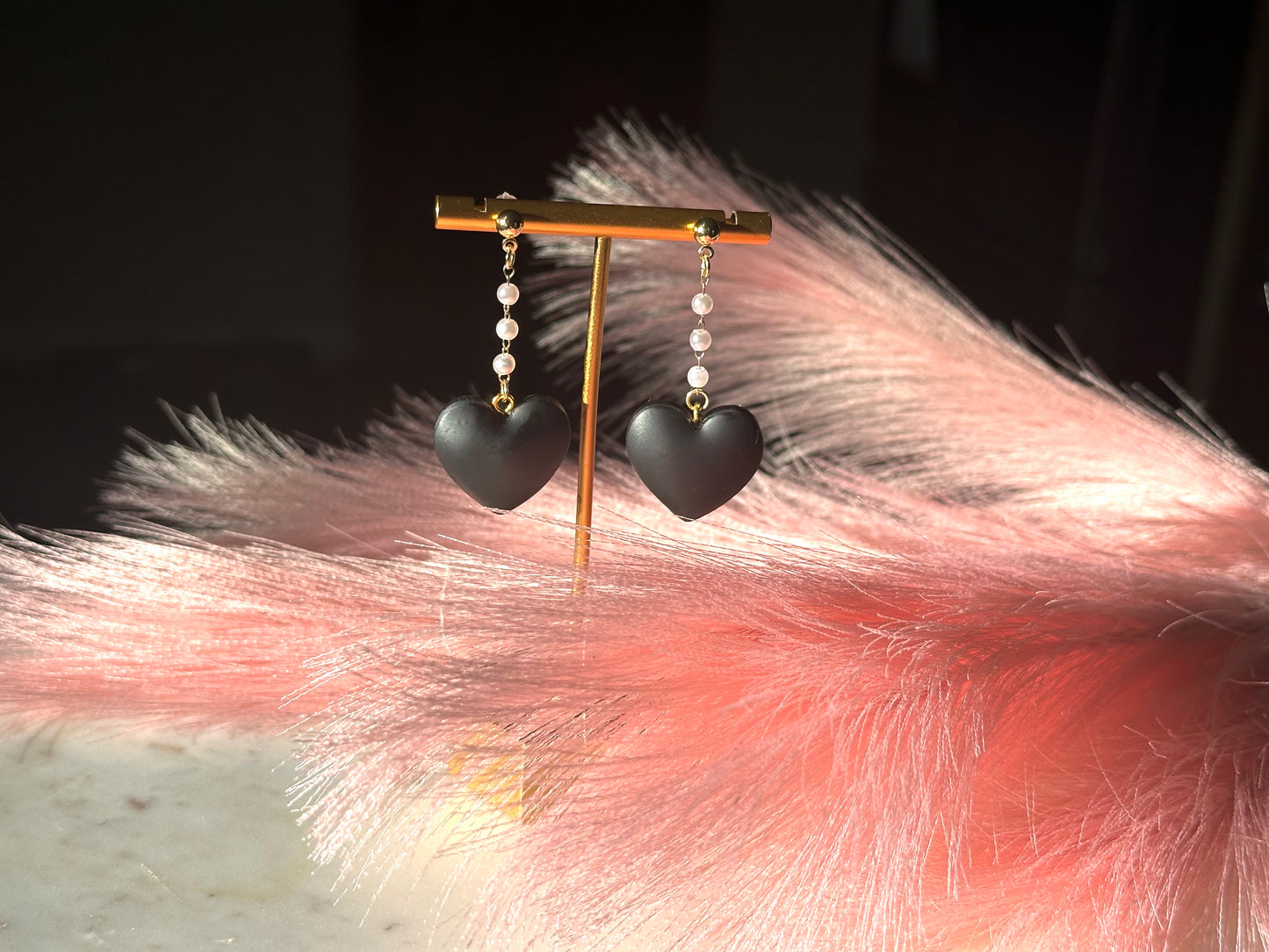 Black Heart Dangles