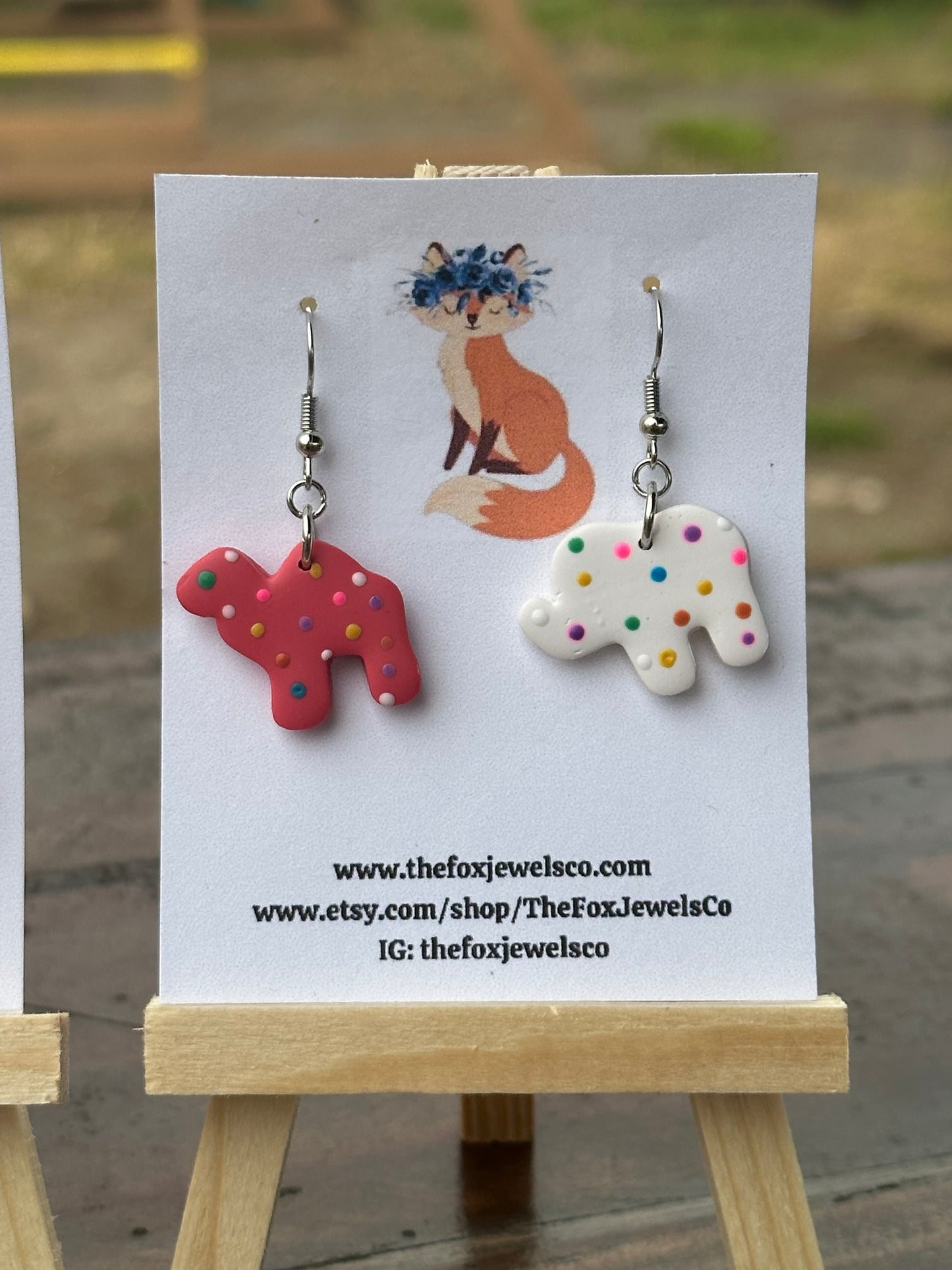 Circus Animals, Animal Crackers, Handmade, Handmade Jewelry, Jewelry, Earrings, Fun Earrings, Unique, Gifts, Gifts for her, Gifts for friends, Gifts for mom