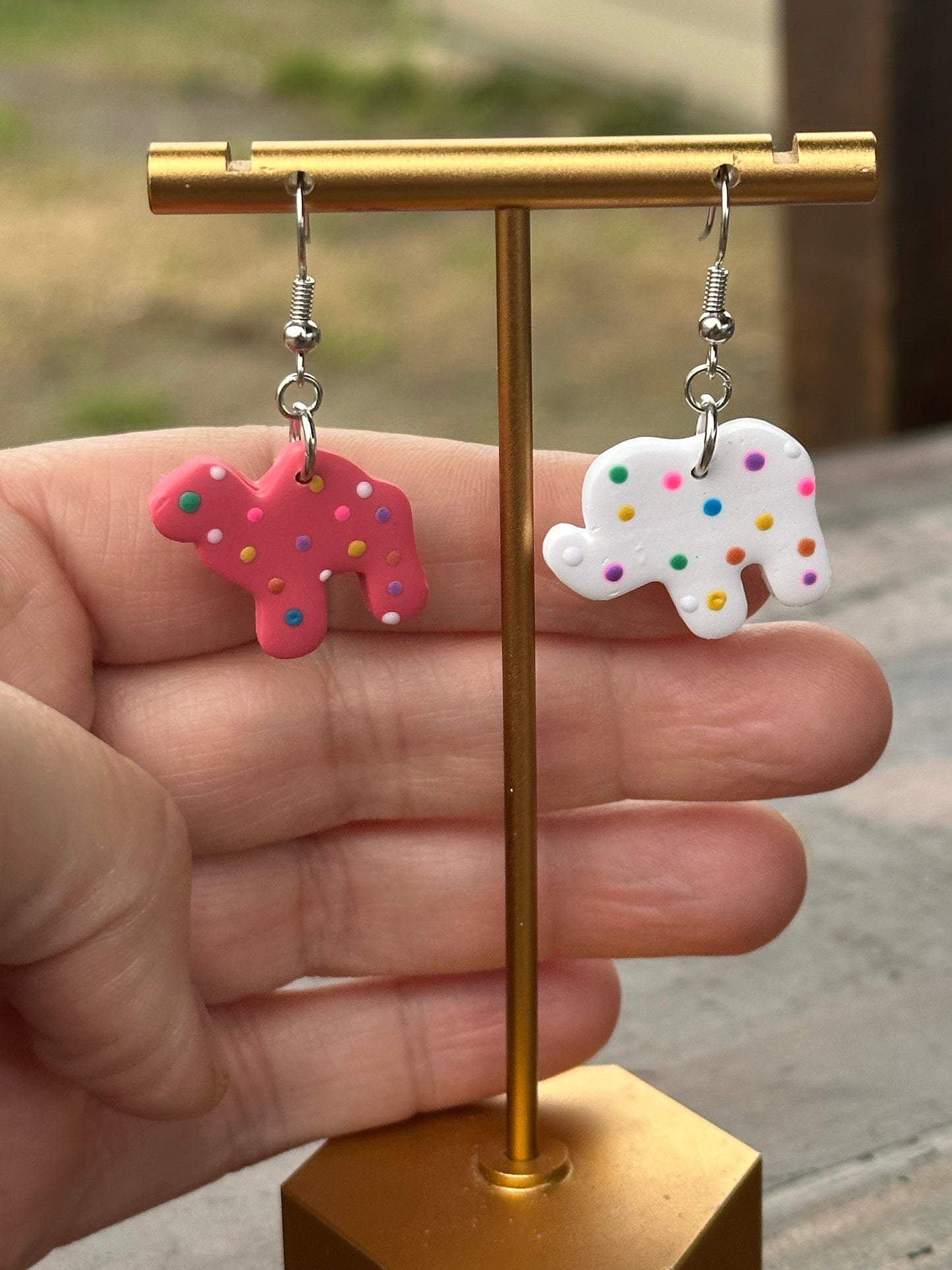 Circus Animals, Animal Crackers, Handmade, Handmade Jewelry, Jewelry, Earrings, Fun Earrings, Unique, Gifts, Gifts for her, Gifts for friends, Gifts for mom