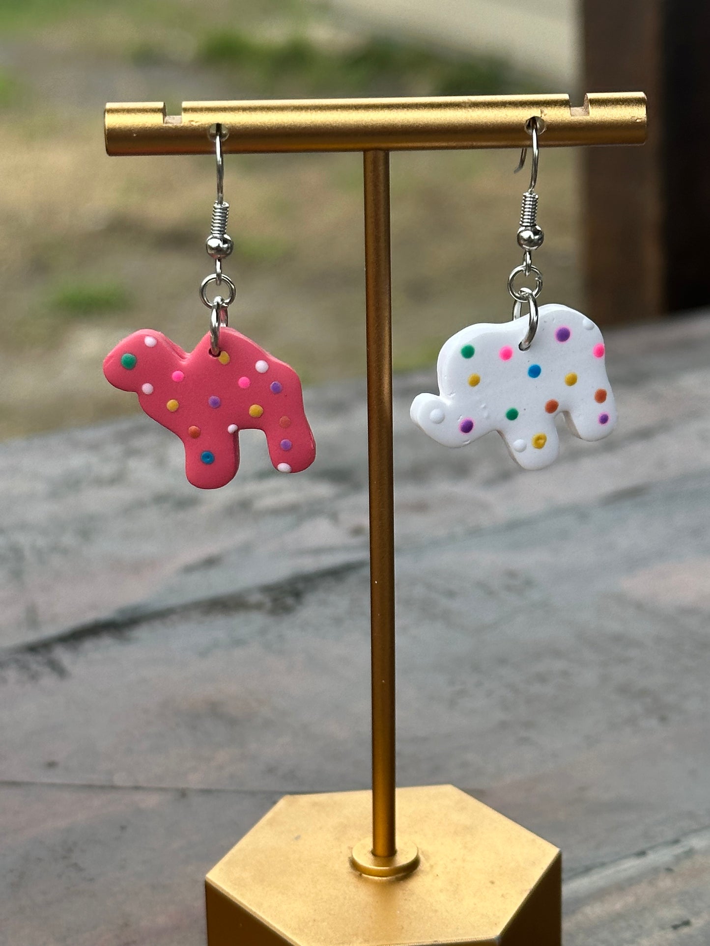 Circus Animals, Animal Crackers, Handmade, Handmade Jewelry, Jewelry, Earrings, Fun Earrings, Unique, Gifts, Gifts for her, Gifts for friends, Gifts for mom