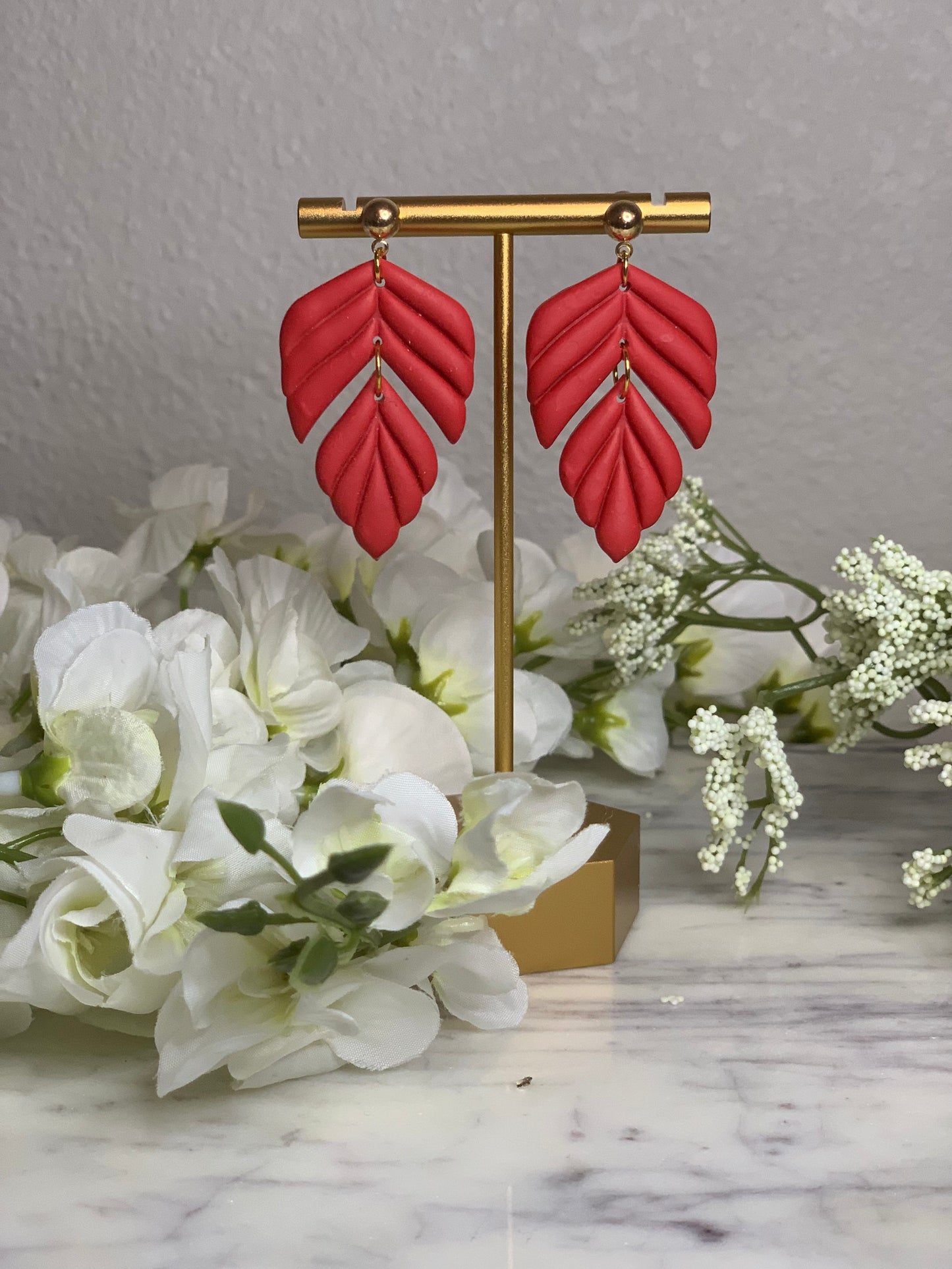 The Aurora Studs - Red
