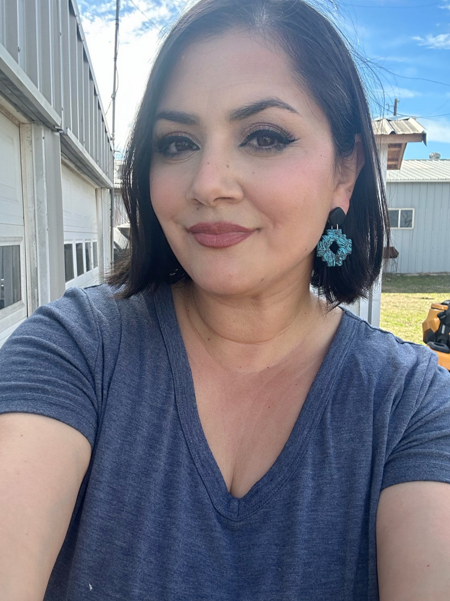 Turquoise Aztec Dangles