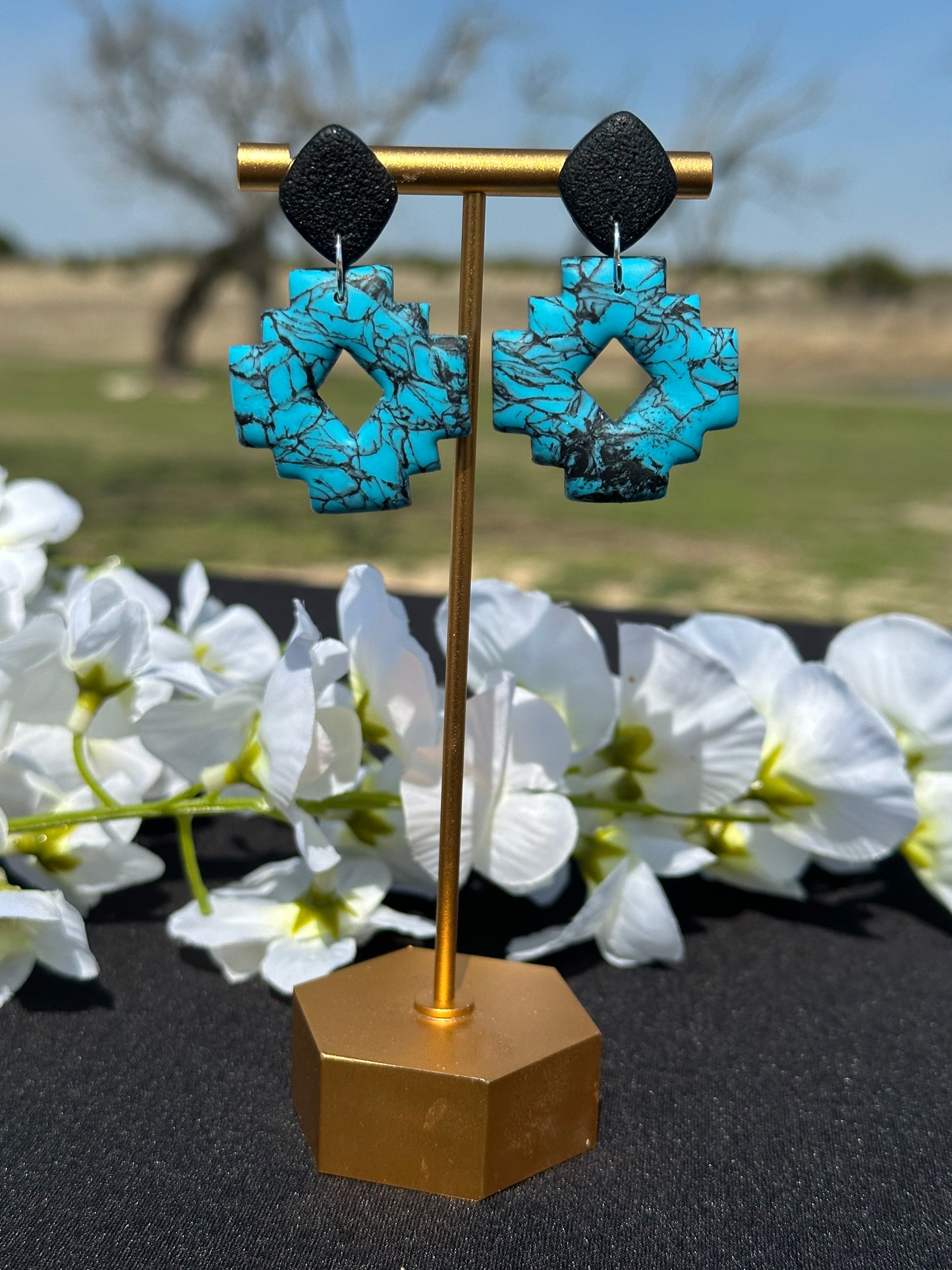 Turquoise Aztec Dangles