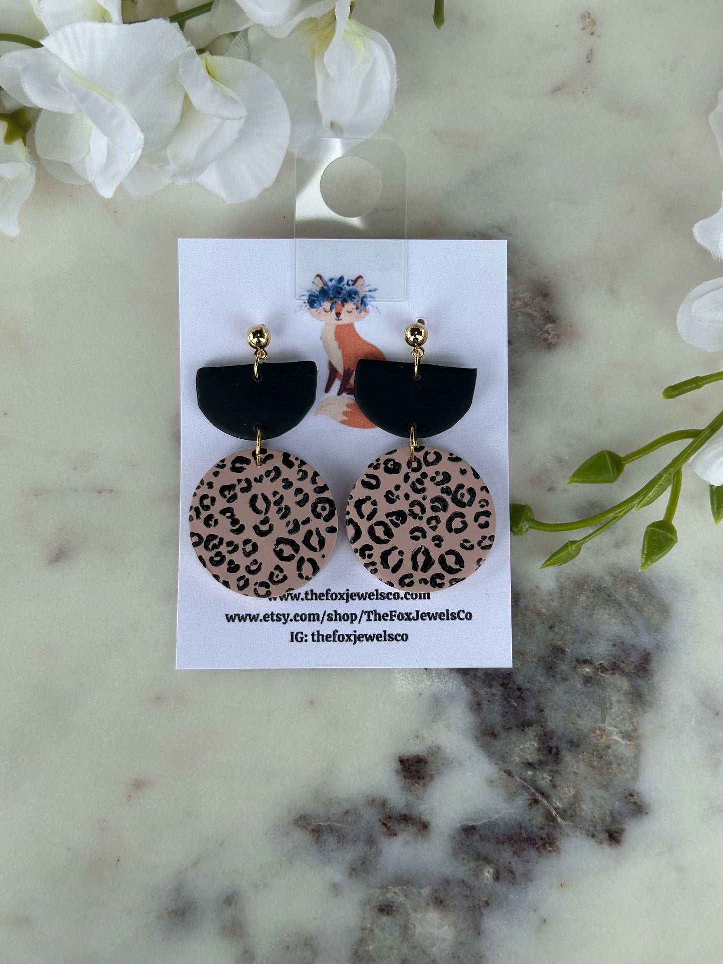 Animal Print Dangles