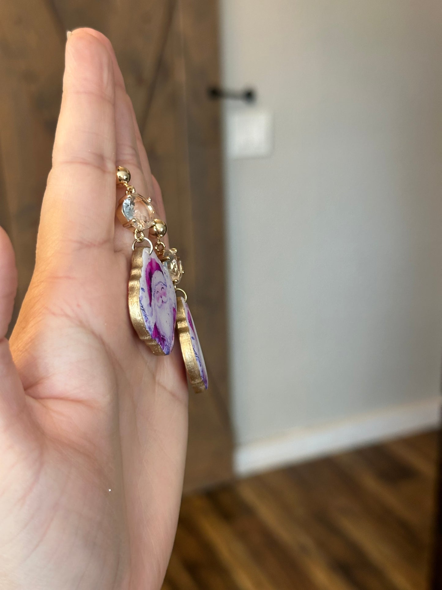 Santa Earrings – Festive Holiday Statement Jewelry