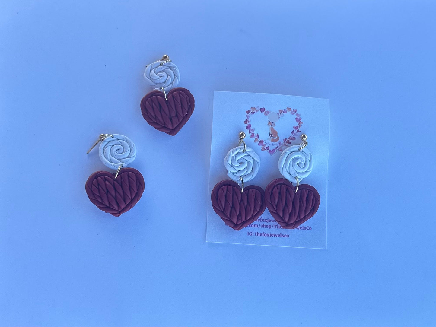 Woven Heart Earrings