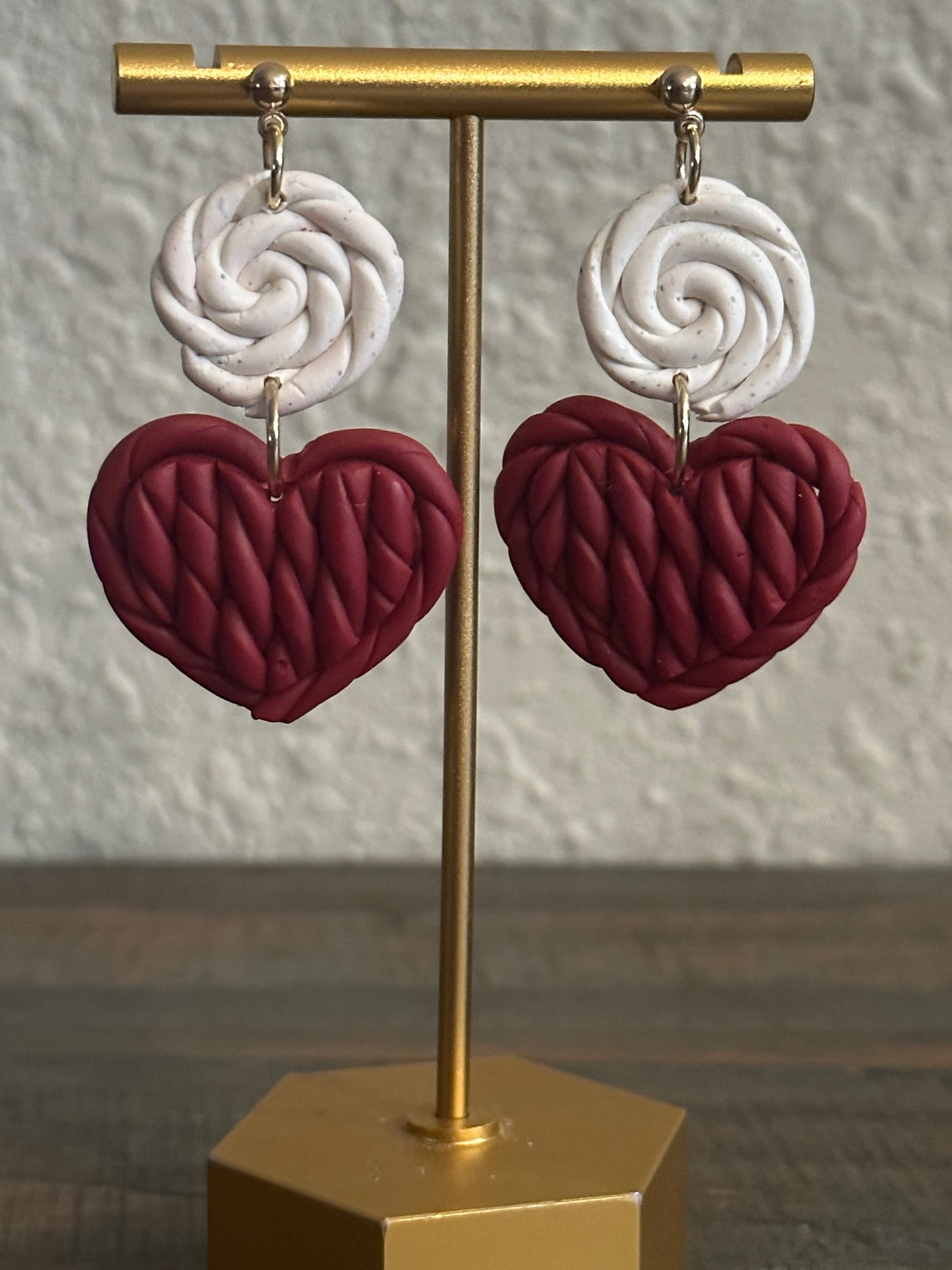 Woven Heart Earrings