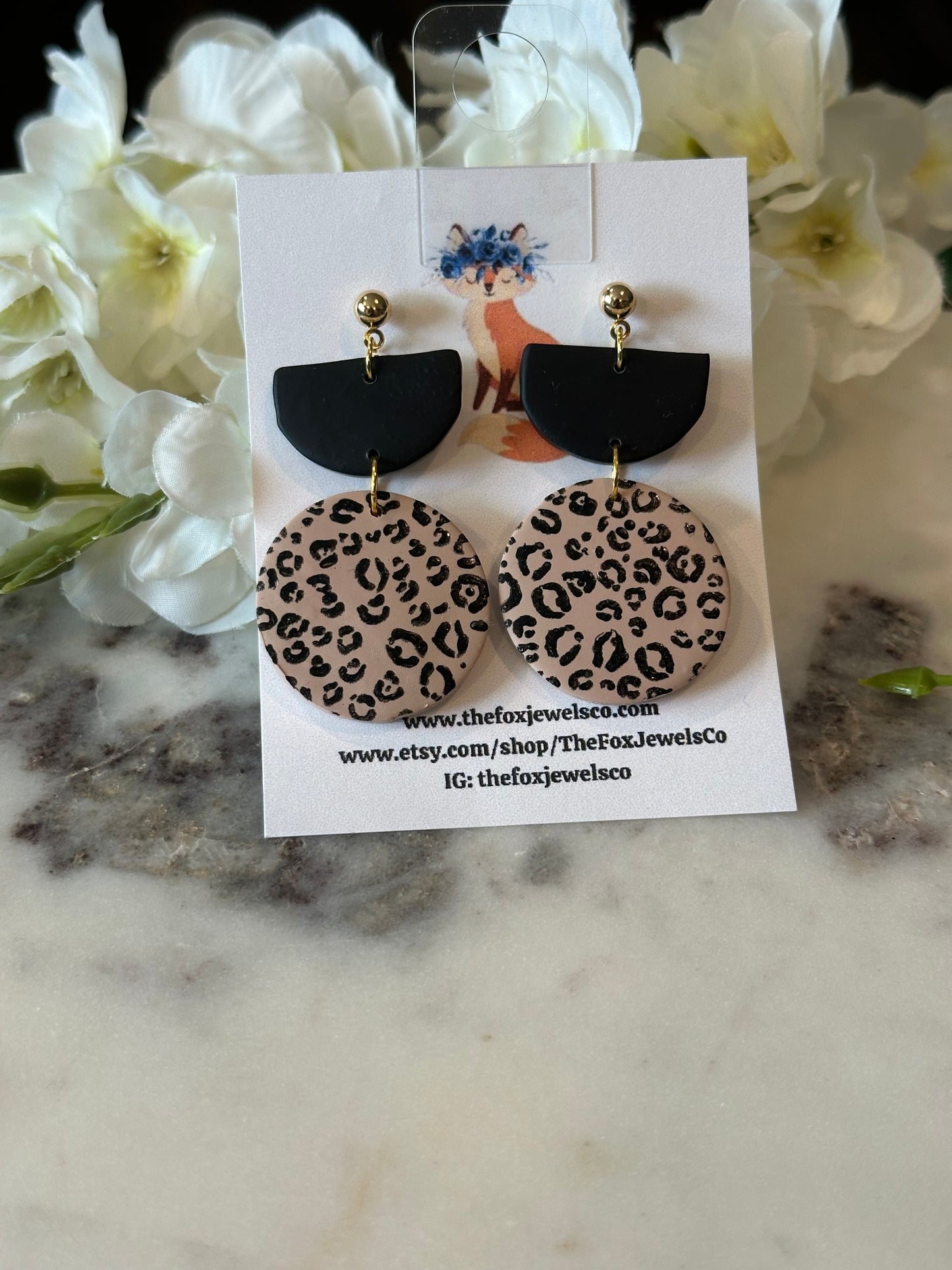 Animal Print Dangles