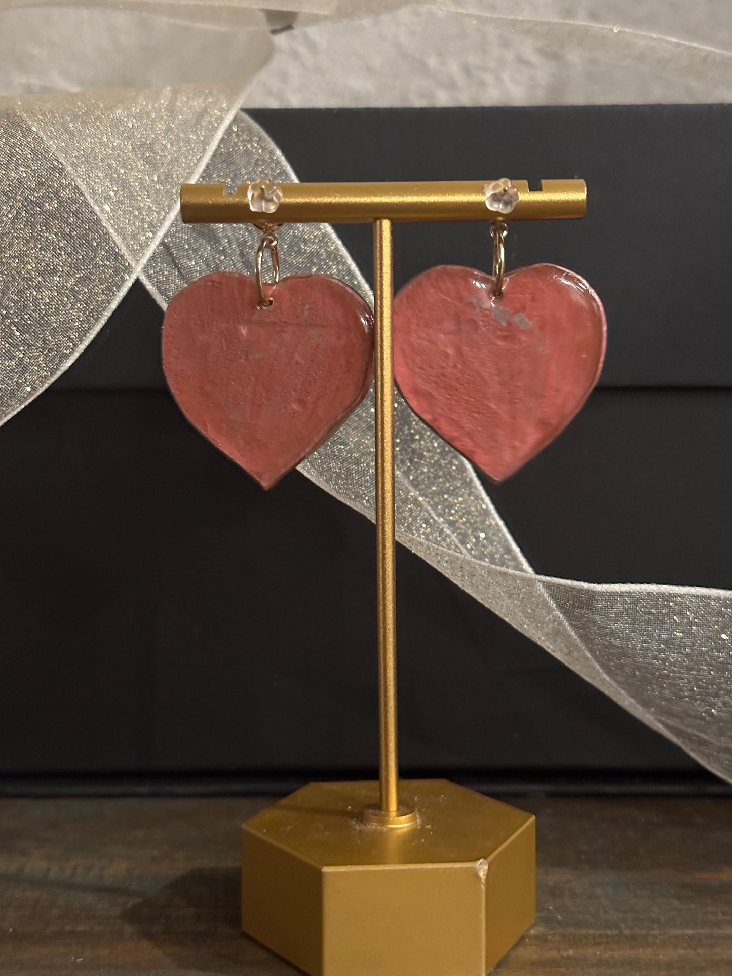 Heart Bookshelf Earrings